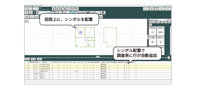 シンボルを配置